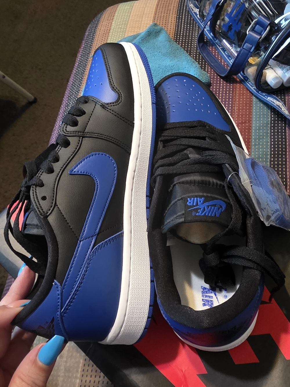 Nike Air Jordan 1 Low — Black & Blue